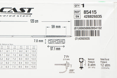 Atrium 85415 ICast Covered Stnt  7mm x 59mm x 120cm (x)